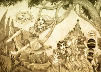 Rapunzel + Disney's Princesses by daekazu