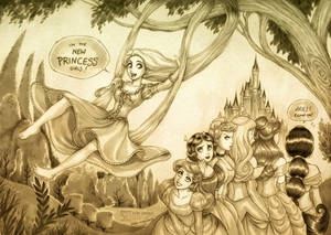 Rapunzel + Disney's Princesses