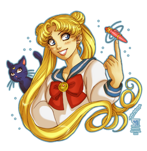 Sailor Moon: Usagi and Luna