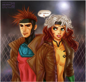 X-men: Gambit + Rogue