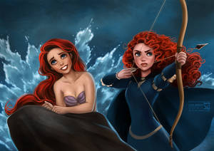 Ariel and Merida