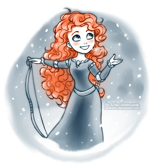 Winter Merida by daekazu on DeviantArt