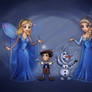 Blue Fairy and Elsa