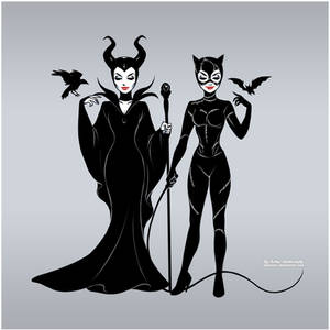 Maleficent and Catwoman