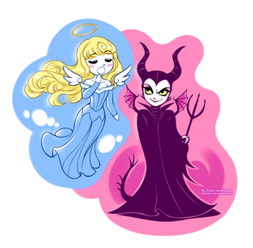 Sleeping Beauty and Maleficent