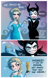 Elsa and Maleficent