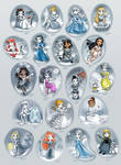 Winter Disney Princesses Collection by daekazu