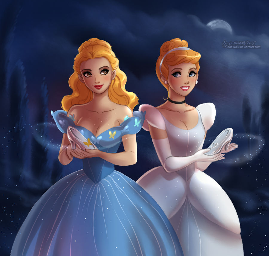 Cinderella: Ella vs Cindy by daekazu