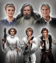 Star Wars: Past and Present by daekazu