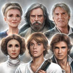 Star Wars: Past and Present Portraits