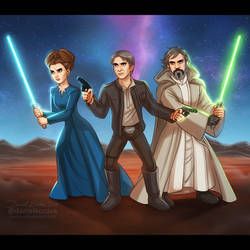 Star Wars: Leia + Han + Luke