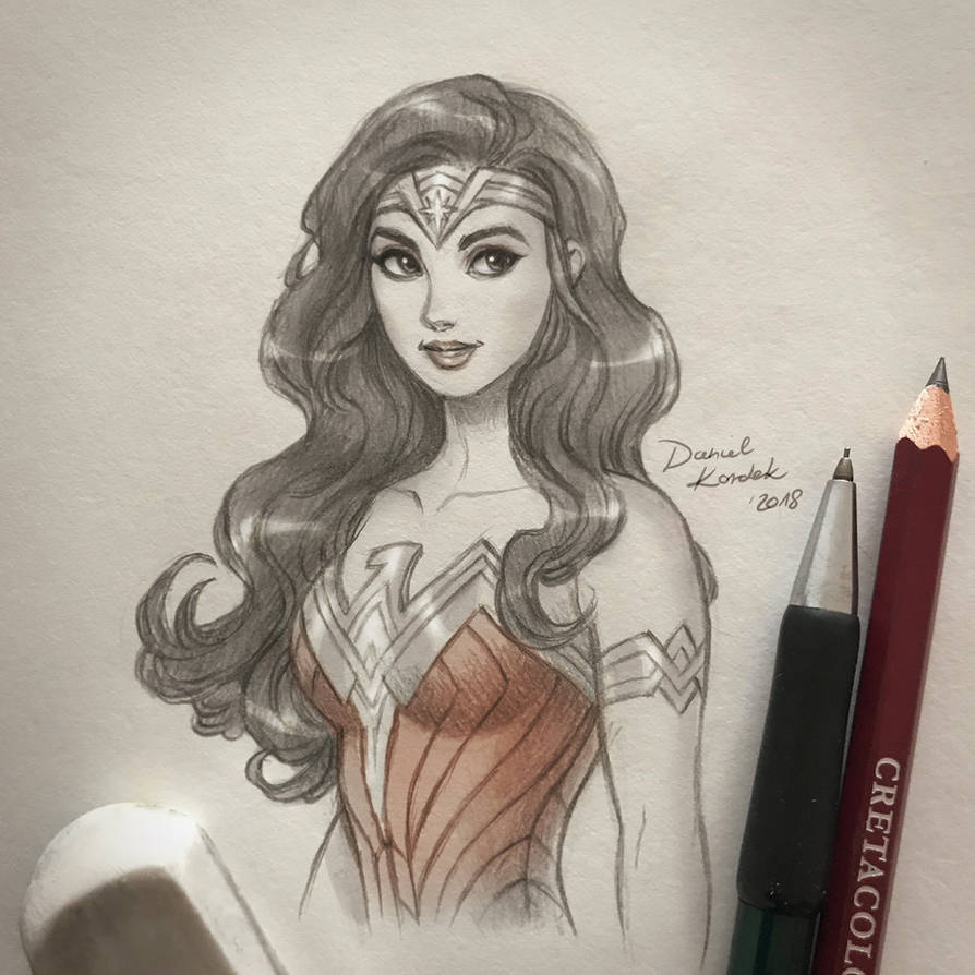 Wonder Woman Sketch by daekazu