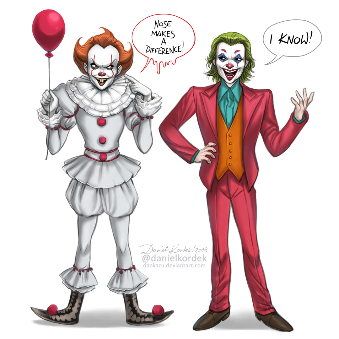 Pennywise Vs Joker By Daekazu On Deviantart Pennywise Vs Joker By Daekazu On Deviantart