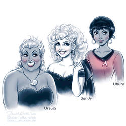 Ursula, Sandy and Uhura