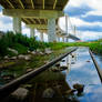 Water under Clark Bridge