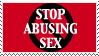 Stop Abusing Sex Stamp