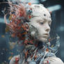 A Futuristic Portrait of a Female Robot