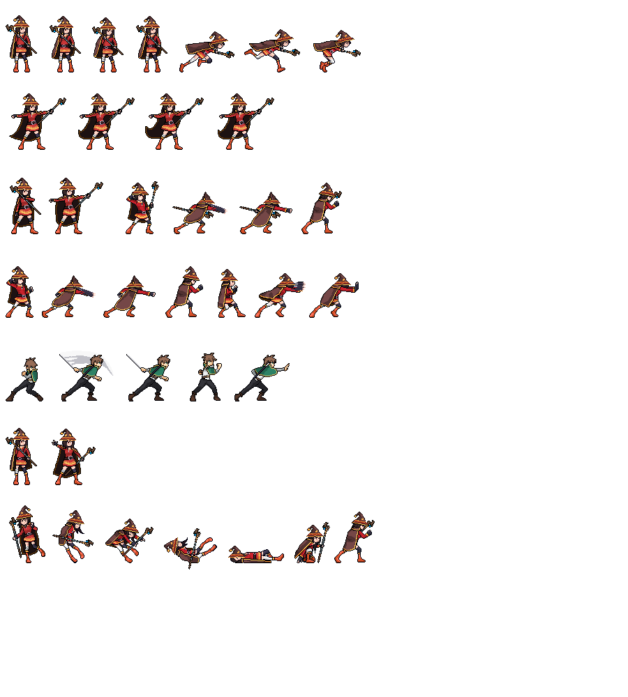 Megumin Sprite Megumin Remake by bandaimobasenki on DeviantArt