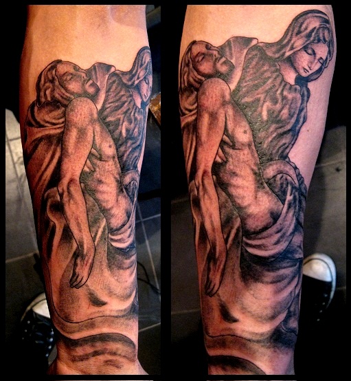 Jesus and mary tattoo