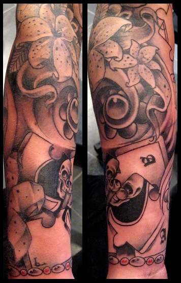 ace of spades jigsaw tattoo