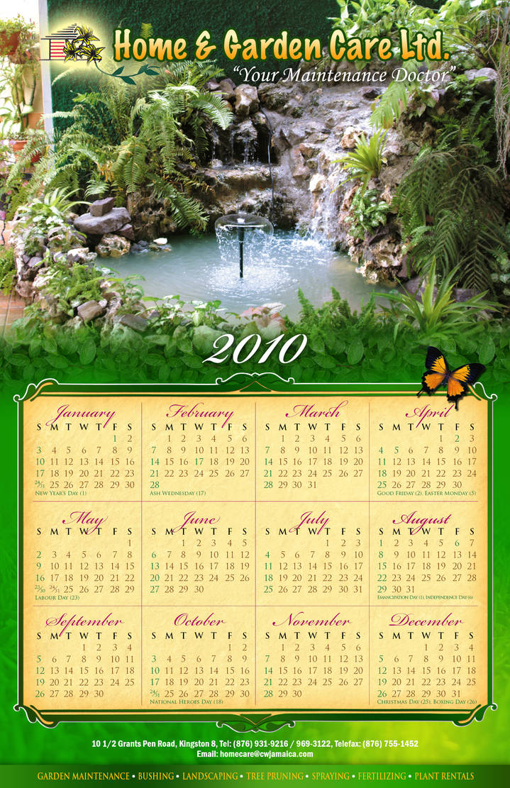 Home And Garden Calendar 2 By Realizedesignsjason On Deviantart