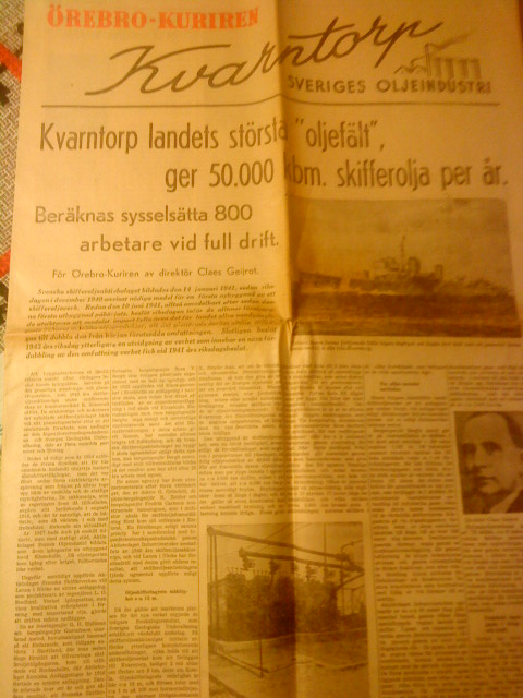 Old local newspaper