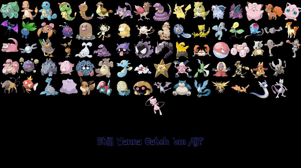 The 79 Basic Kanto Pokemon by iNintendoFan on DeviantArt