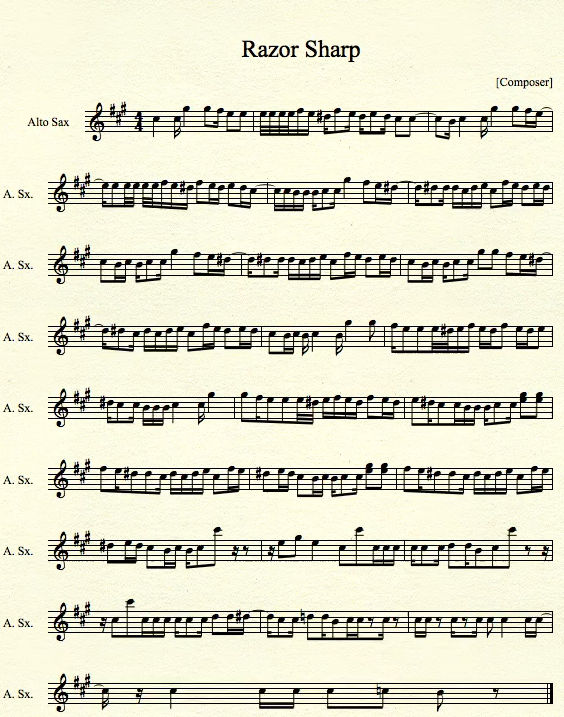 Multiphonics Alto Sax Pdf Razor Razor Sharp for Alto Sax by MrConan42 on DeviantArt