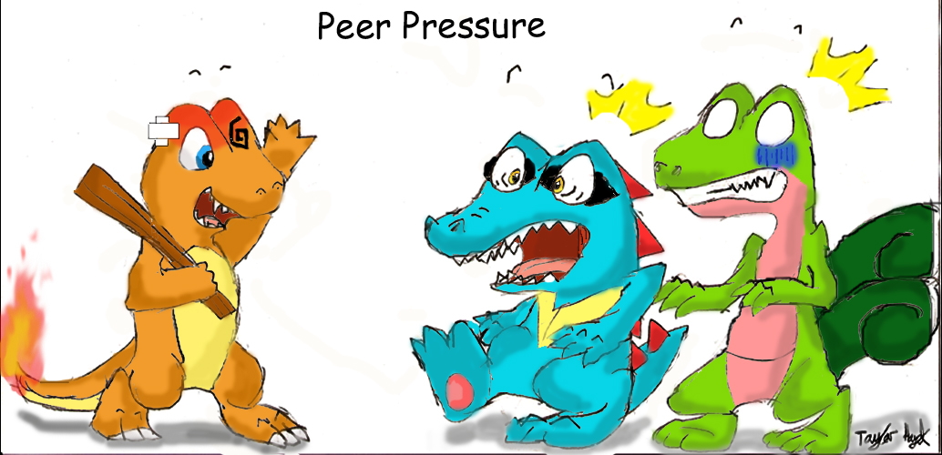 Peer pressure by Plaid-pichu on DeviantArt