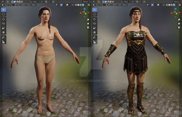 AC: Odyssey - Kassandra Body and Amazon set