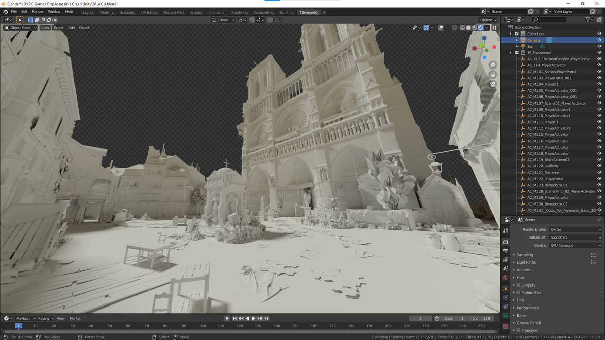 Assassin's Creed: Unity - Front of Notre Dame by TSelman61 on DeviantArt