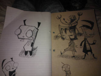 Invader Zim drawings