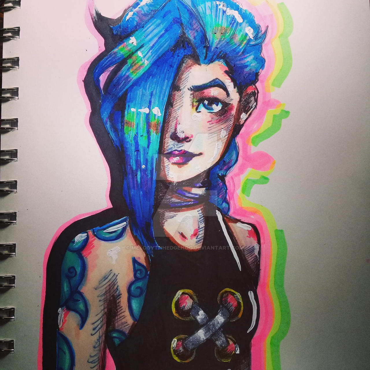 Jinx/Powder by melodythhedgehog on DeviantArt