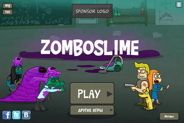 Zomboslime main menu screen