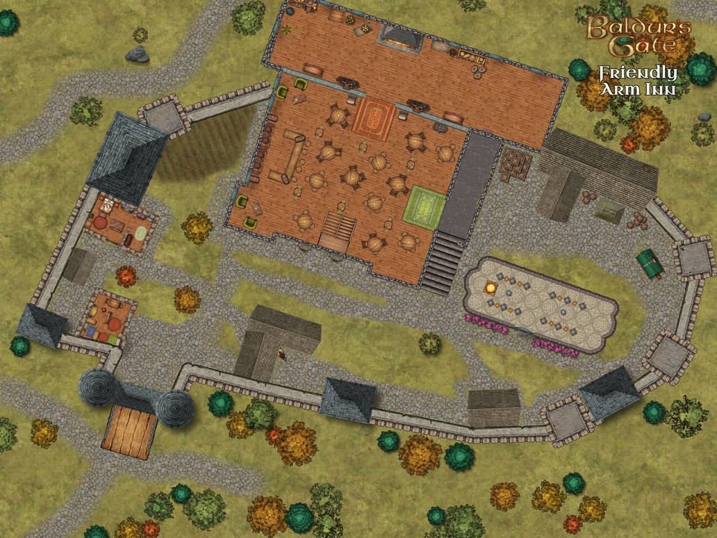 Friendly Arm Inn Map Friendly Arm Inn, BG1 by Rhineglade on DeviantArt