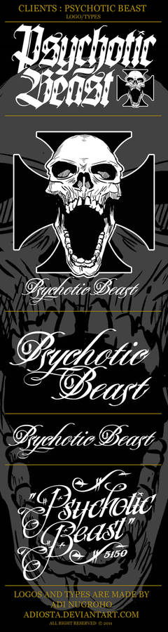 Psychotic Beast Logotypes