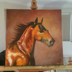 painting of a horse