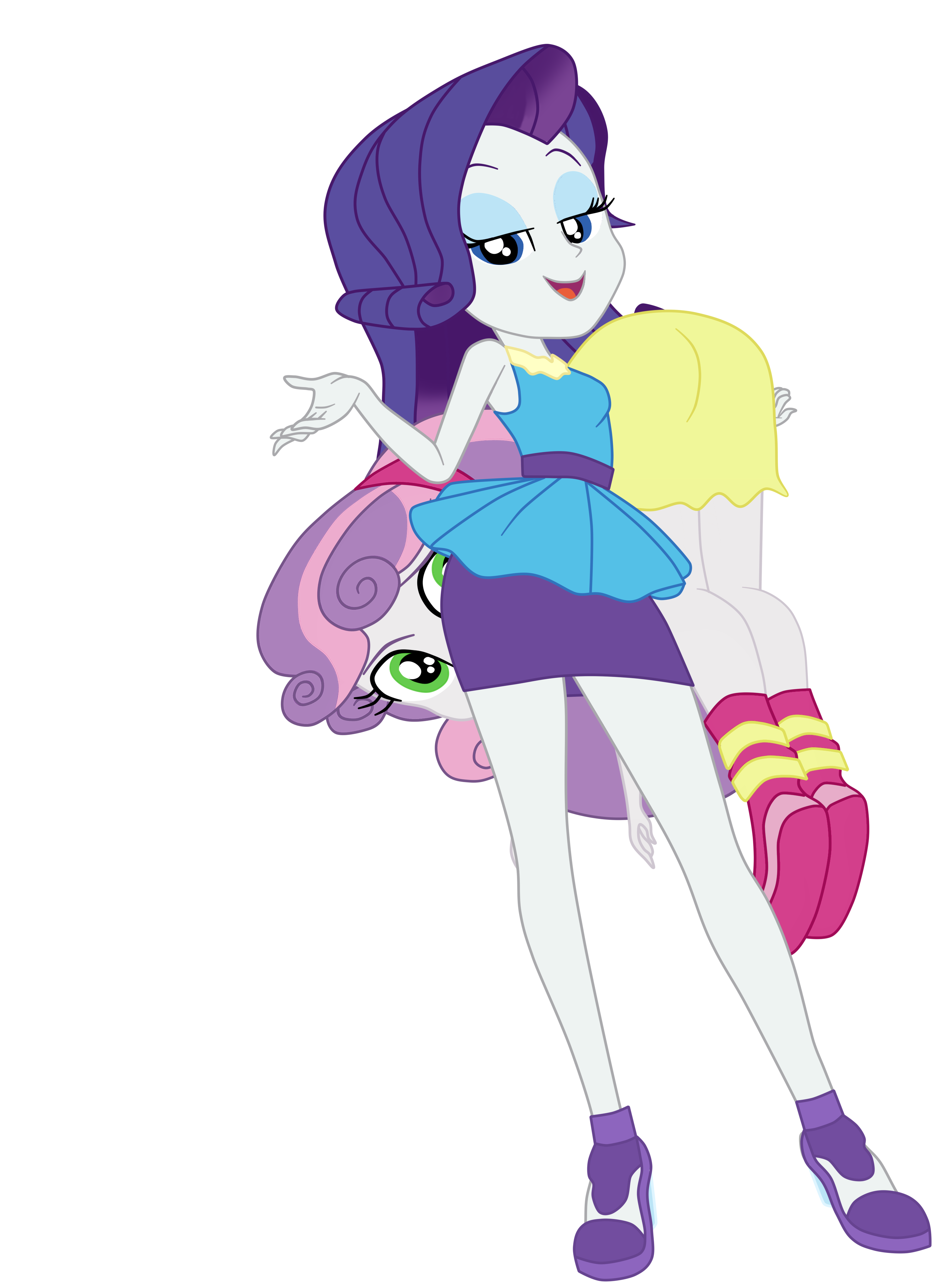 Rarity Cargando A Sweetie Belle 2 by gmaplay on DeviantArt