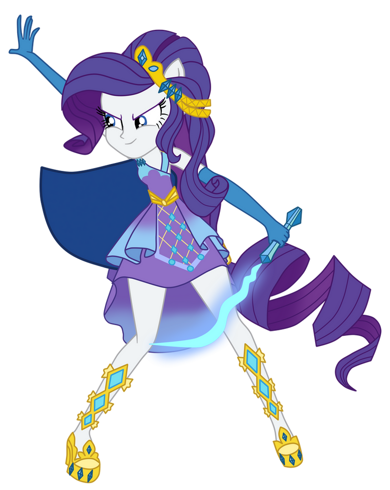 Rarity Magic Maiden by gmaplay on DeviantArt