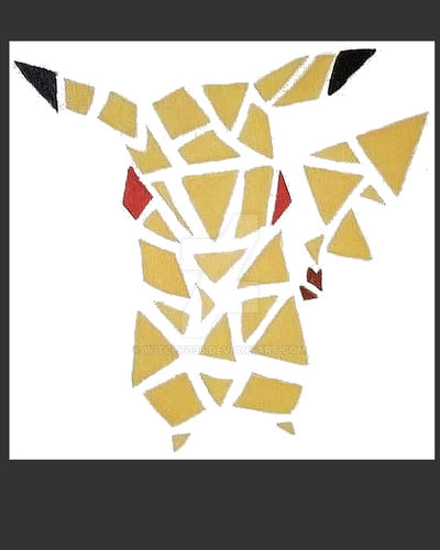 Pikachu Rectangle Geometric Pikachu by witch7098 on DeviantArt