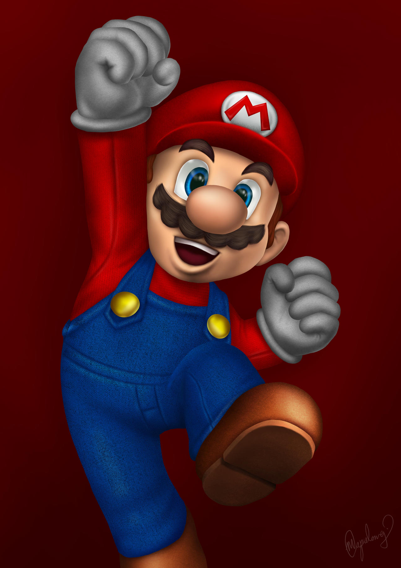 Mario Cartoon Deviantart Mario by MatthewCapulong on DeviantArt