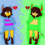 Monster Frisk and Chara