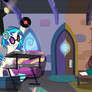 Octavia and Vinyl with Background