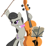 Octavia with music stand