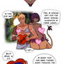 Valentine comic Sphinx living suit and gladiator