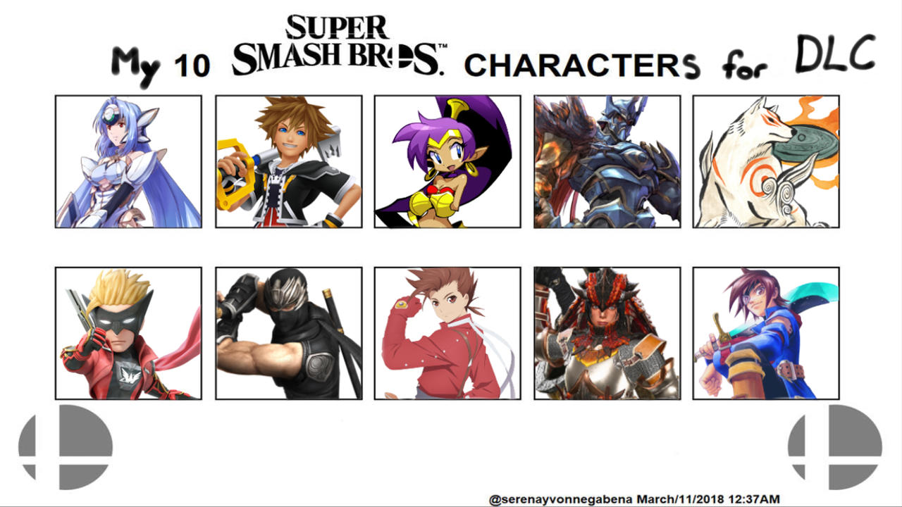 Smash Ultimate DLC Character Wishlist by artistgalaxy on DeviantArt