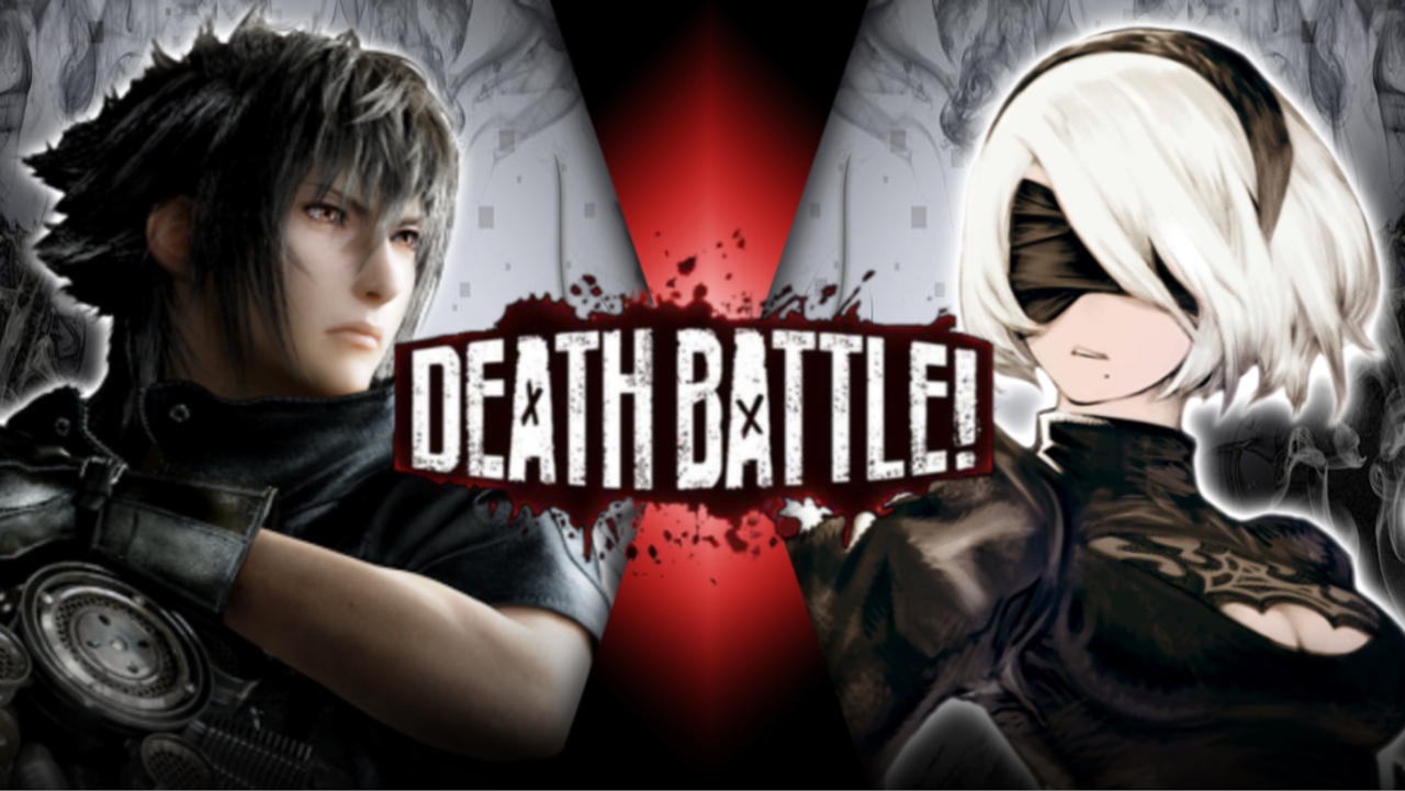 Noctis vs. 2b by artistgalaxy on DeviantArt