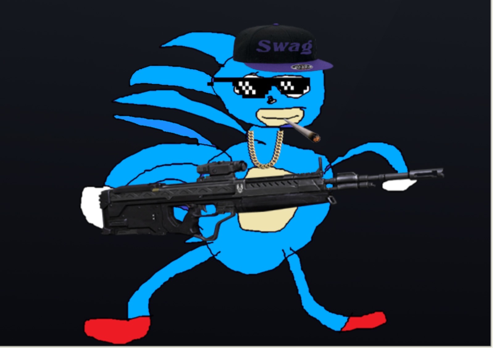 Classic Sanic by MilesProwerTheArtist on DeviantArt