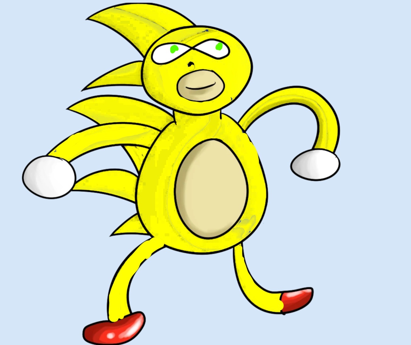 Super Sanic by MilesProwerTheArtist on DeviantArt