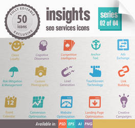 Insights SEO Services Icons - Series 02 of 04